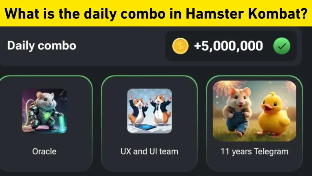 What is the daily combo in Hamster Kombat